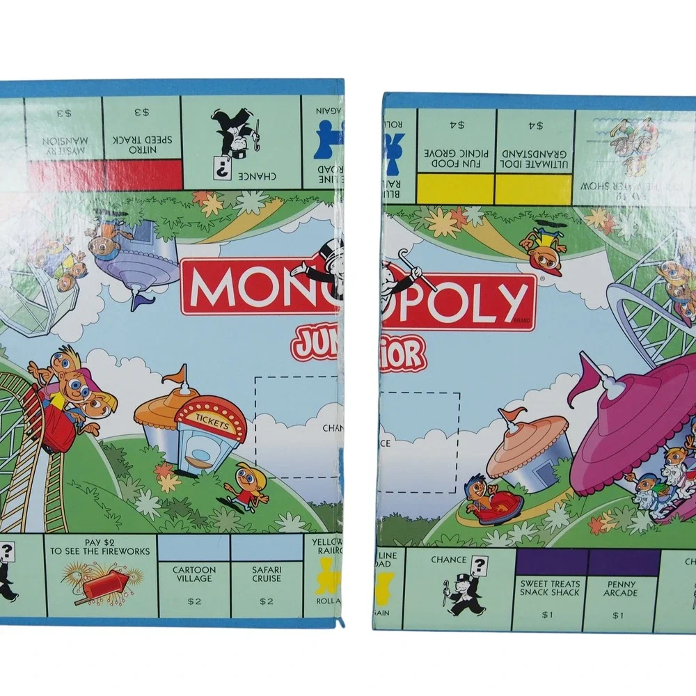 Monopoly Junior Board Game 2-4 Players‎ Ages 5-8 Complete Set Family Fun